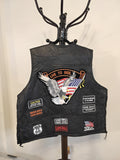 Diamond Plate Leather Vest - Live to Ride