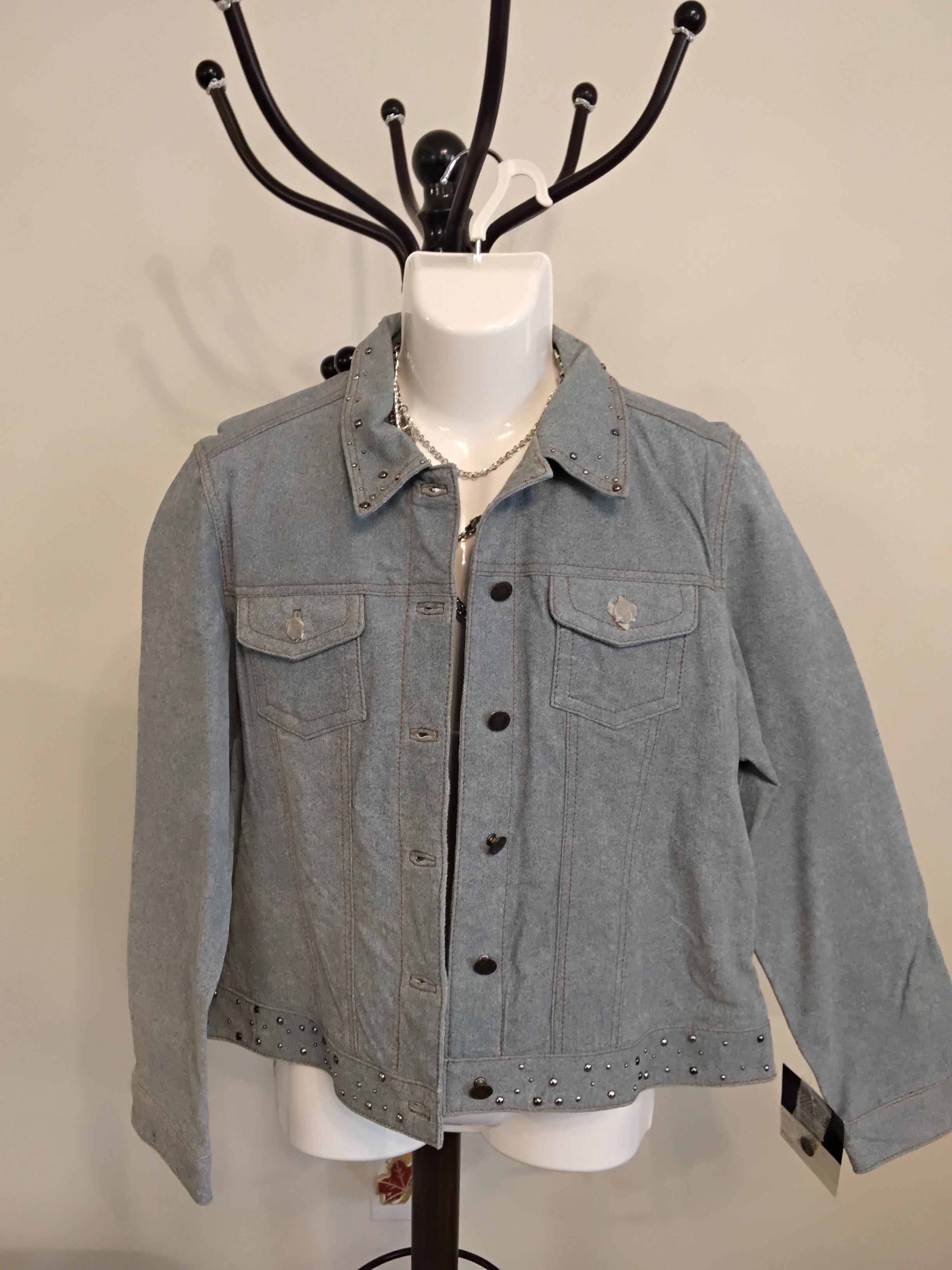 Denim Jacket with Studs