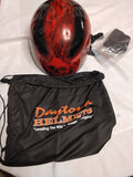Daytona - Skull Flames - Red