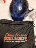 Daytona - Skull Flames - Blue