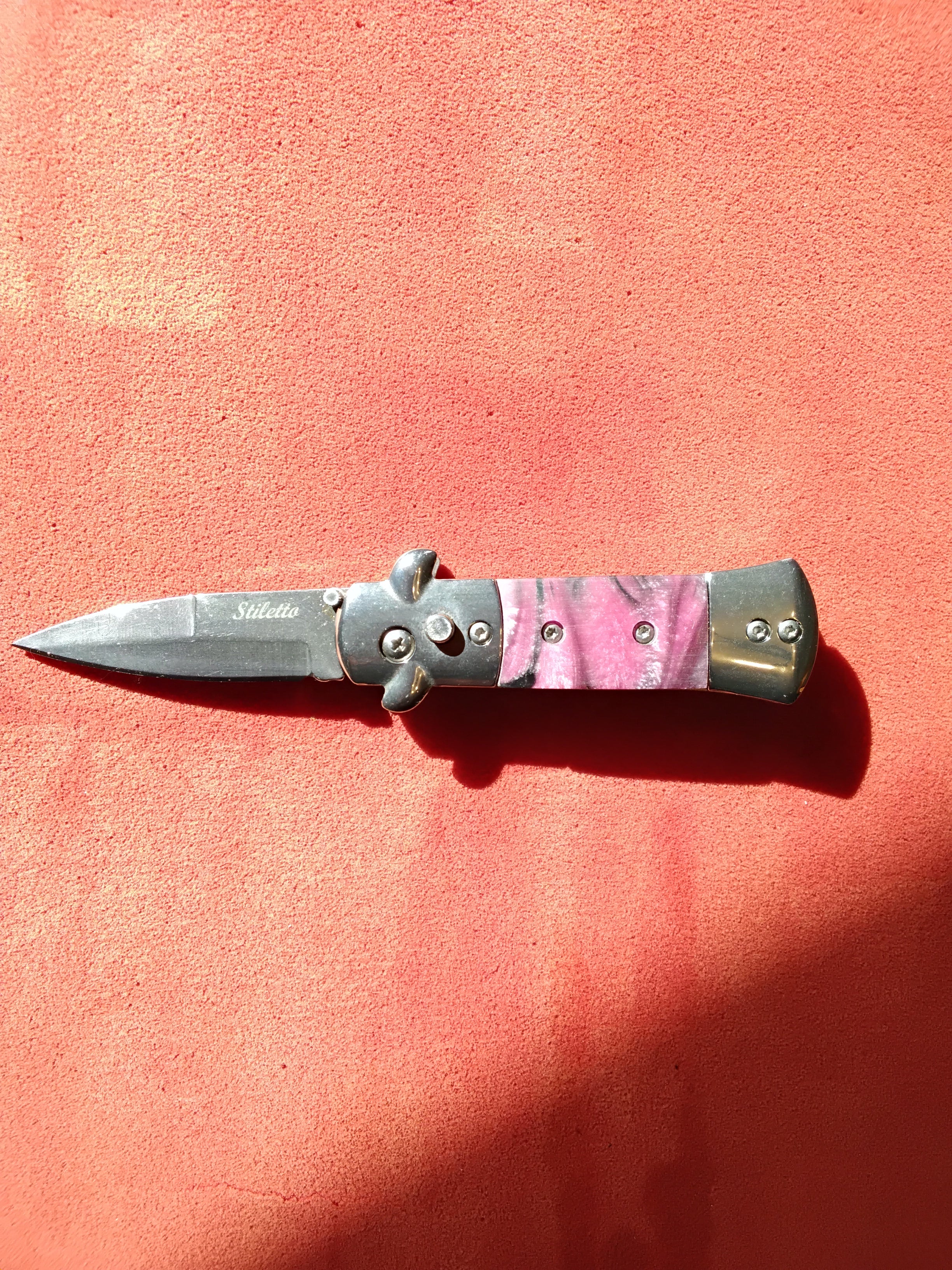 Mini Stiletto Pink Handle